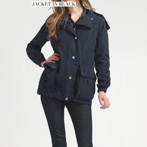 Burberry Brit Black Gateshead Packable Raincoat.